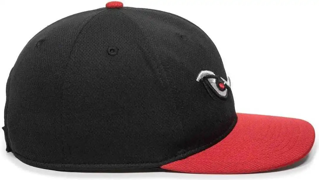 Oc Sports Min-350 Milb Replica Polyester Baseball Cap - Lake Elsinore Storm Black Red 2leh