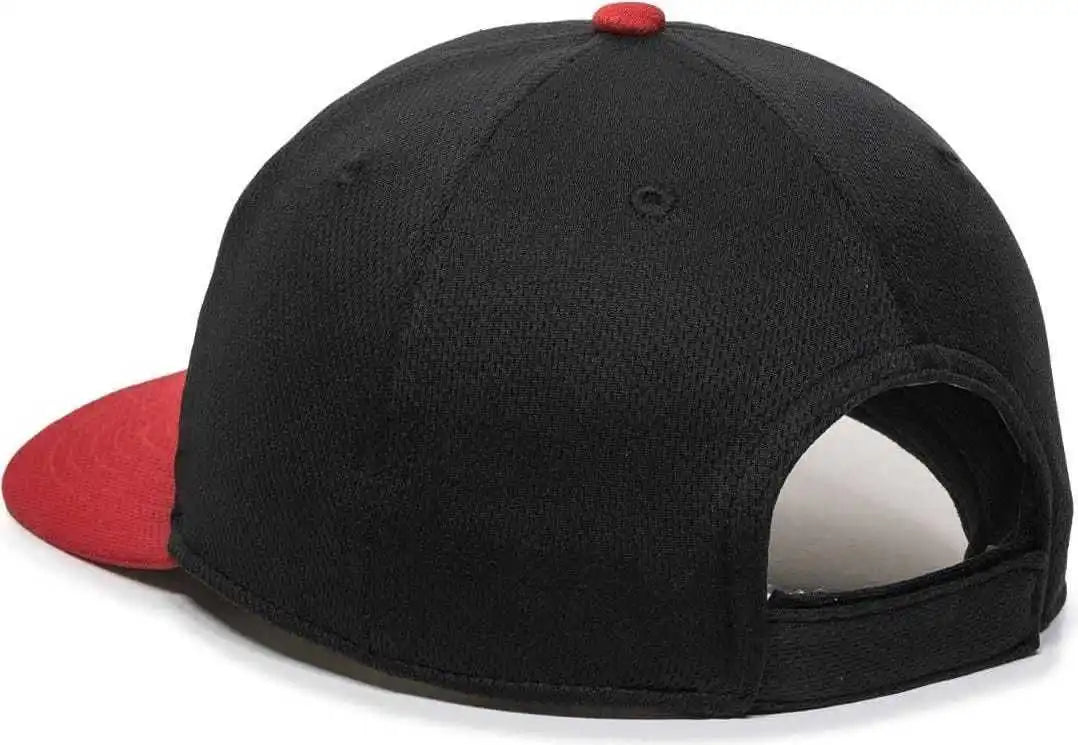 Oc Sports Min-350 Milb Replica Polyester Baseball Cap - Lake Elsinore Storm Black Red 2leh