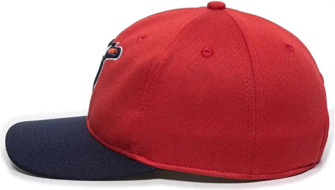 Oc Sports Min-350 Milb Replica Polyester Baseball Cap - Louisville Bats Red Navy