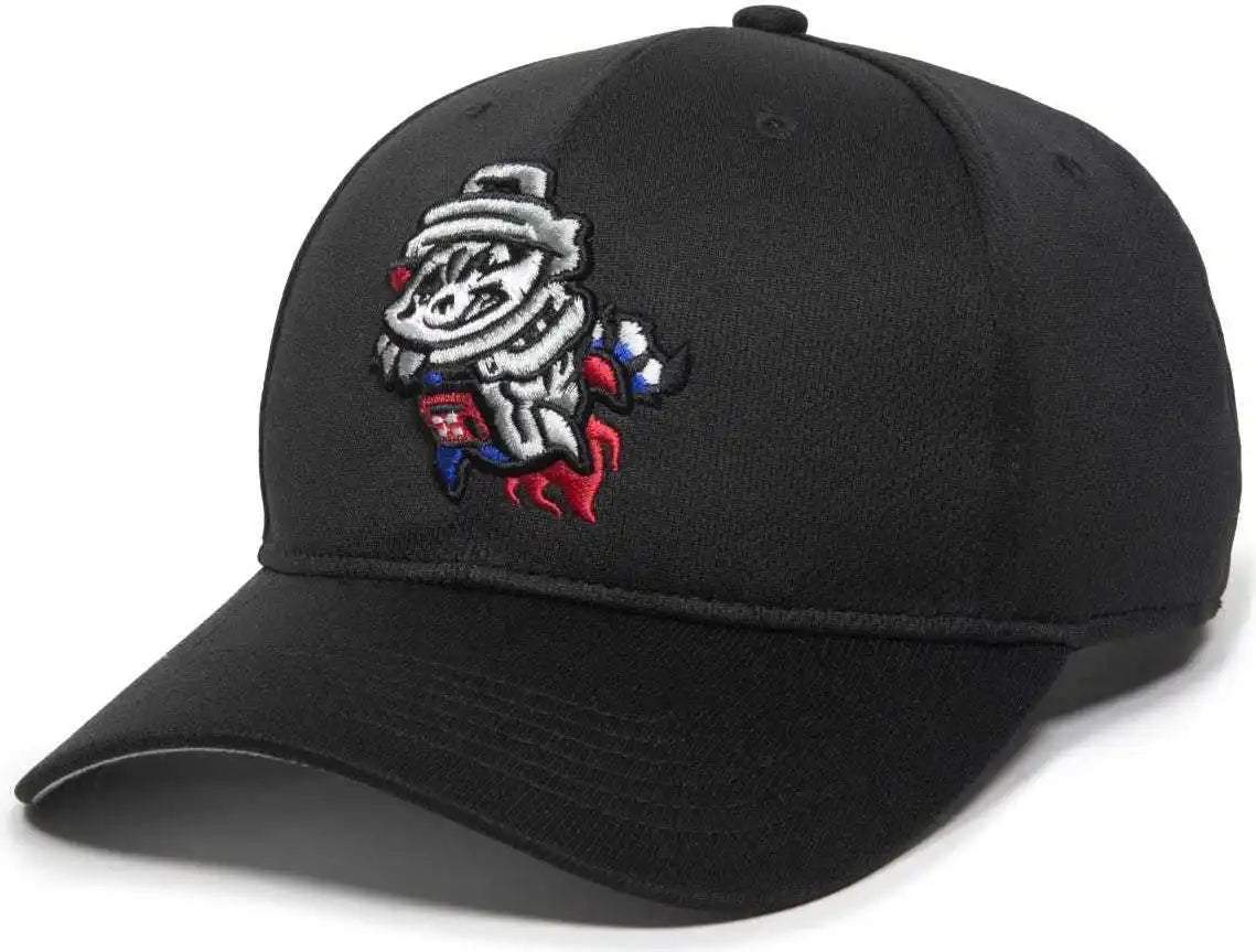 Oc Sports Min-350 Milb Replica Polyester Baseball Cap - Rocket City Trash Pandas Black 2rctp