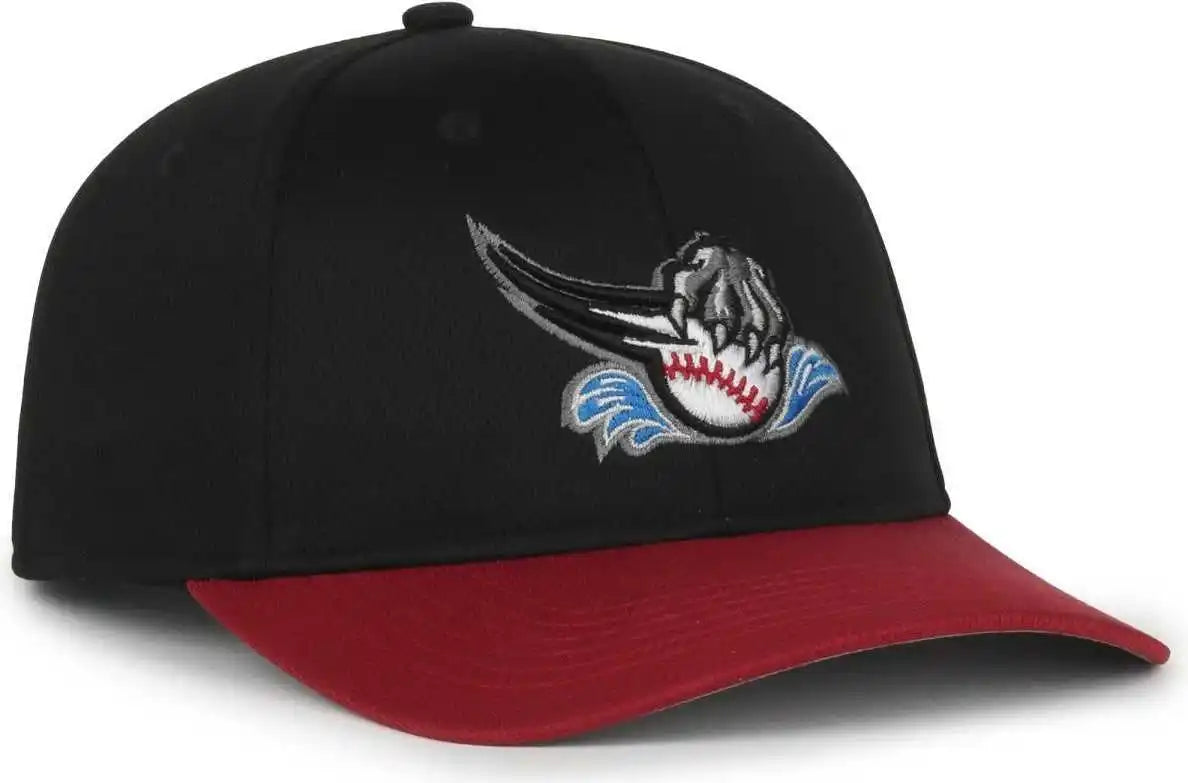 Oc Sports Min-350 Milb Replica Polyester Baseball Cap - Sacramento River Cats Black Brick 2srh - Brown / Youth