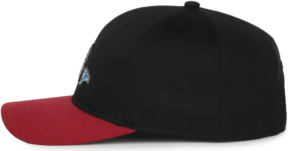Oc Sports Min-350 Milb Replica Polyester Baseball Cap - Sacramento River Cats Black Brick 2srh