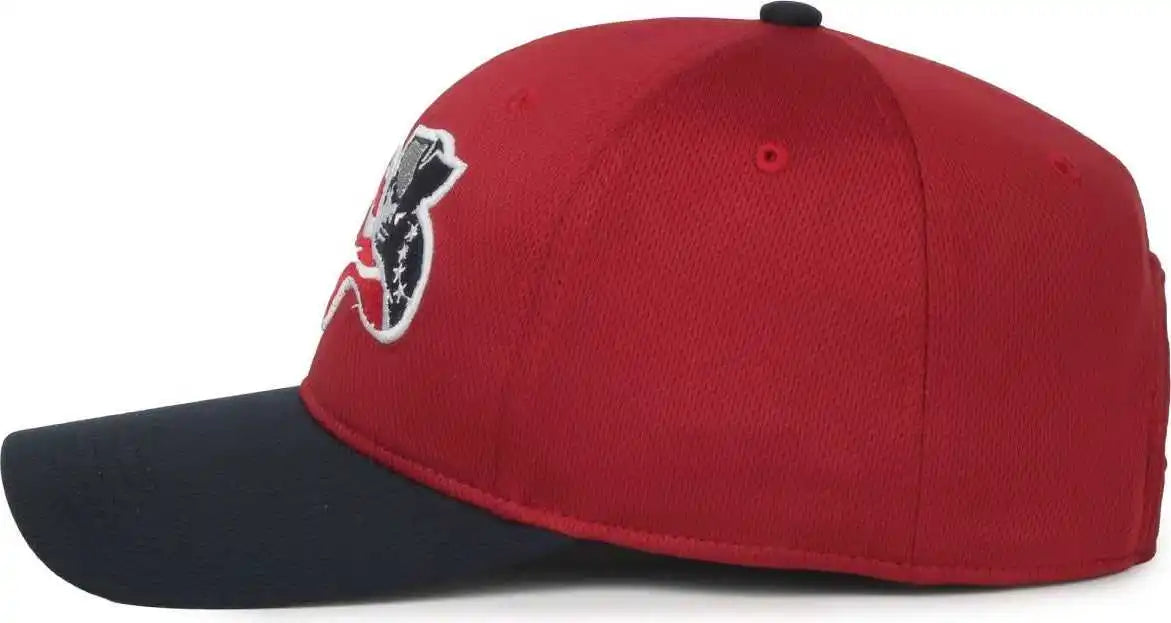 Oc Sports Min-350 Milb Replica Polyester Baseball Cap - Somerset Patriots Brick Navy 2sp
