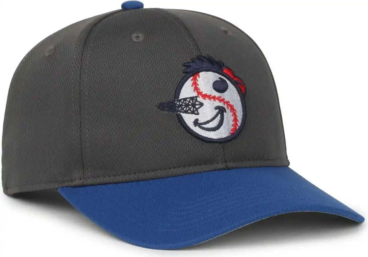 Oc Sports Min-350 Milb Replica Polyester Baseball Cap - Tulsa Drillers Graphite Royal 2td - Dark Gray / Youth