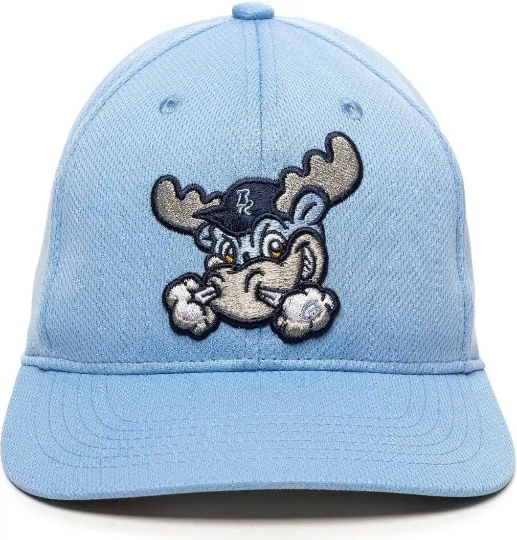 Oc Sports Min-350 Milb Replica Polyester Baseball Cap - Wilmington Blue Rocks Columbia