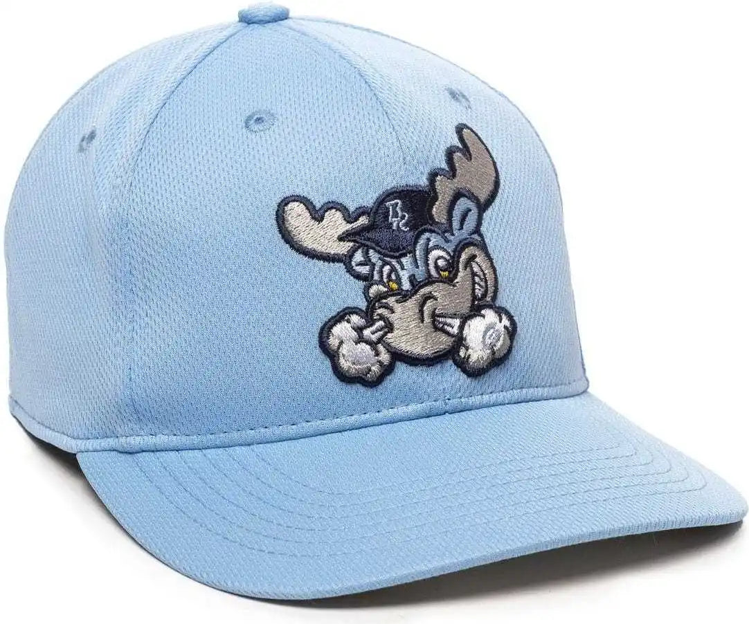 Oc Sports Min-350 Milb Replica Polyester Baseball Cap - Wilmington Blue Rocks Columbia - 6 3/8’’ - 7’’