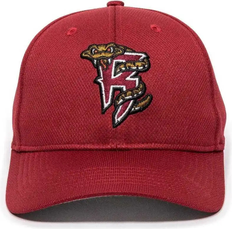 Oc Sports Min-350 Milb Replica Polyester Baseball Cap - Wisconsin Timber Rattlers Cardinal