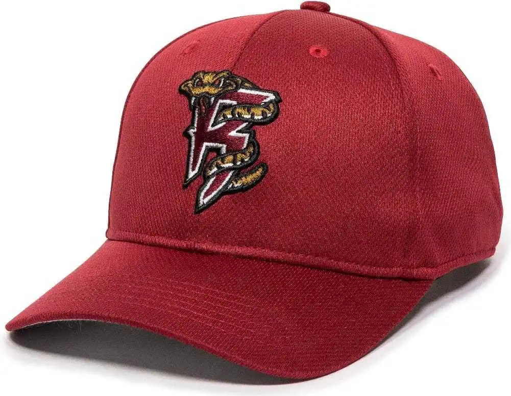 Oc Sports Min-350 Milb Replica Polyester Baseball Cap - Wisconsin Timber Rattlers Cardinal