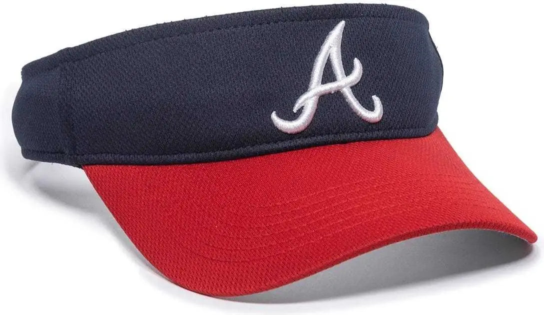Oc Sports Mlb-185 Traditional Visor - Atlanta Braves