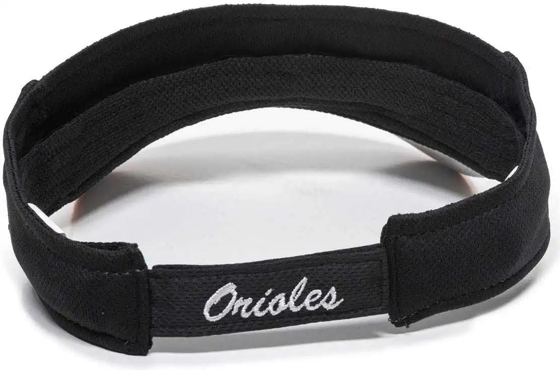 Oc Sports Mlb-185 Traditional Visor - Baltimore Orioles - White Black Orange / one Size Fits Most