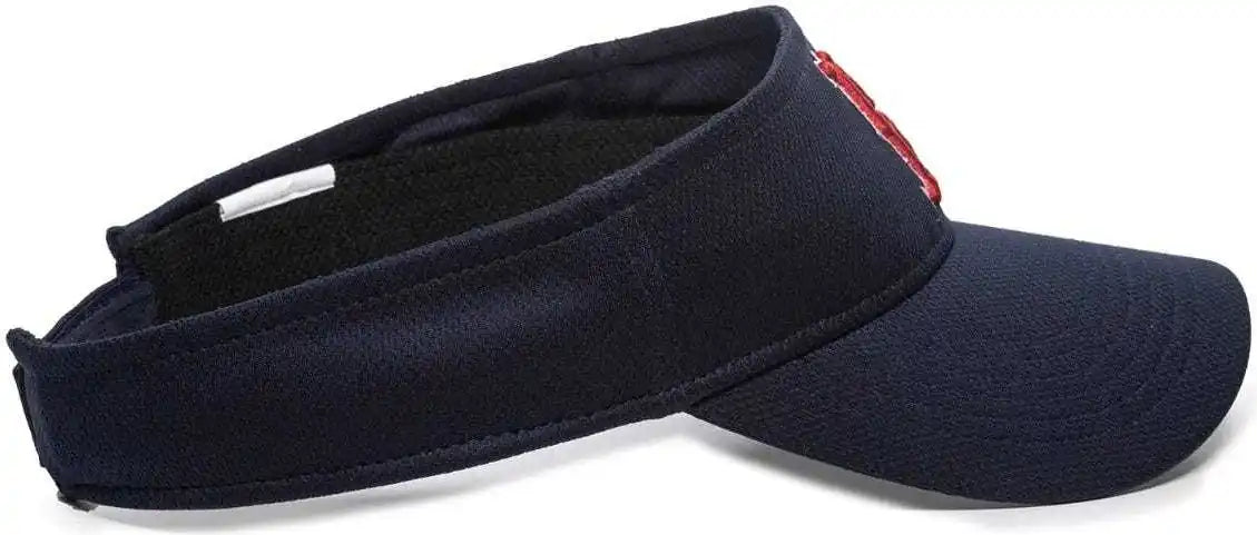 Oc Sports Mlb-185 Traditional Visor - Boston Red Sox - Navy / one Size Fits Most