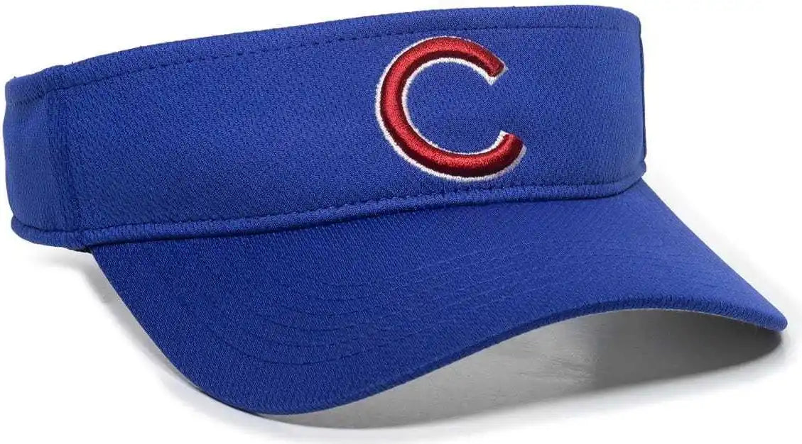 Oc Sports Mlb-185 Traditional Visor - Chicago Cubs - Royal / one Size Fits Most