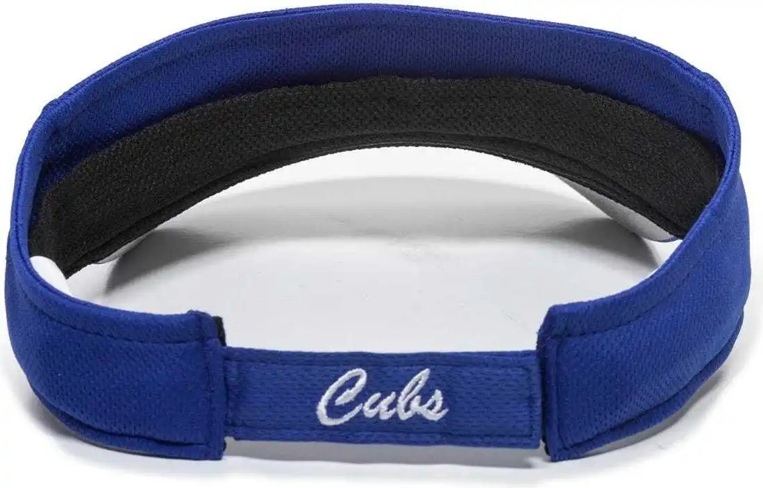 Oc Sports Mlb-185 Traditional Visor - Chicago Cubs - Royal / one Size Fits Most