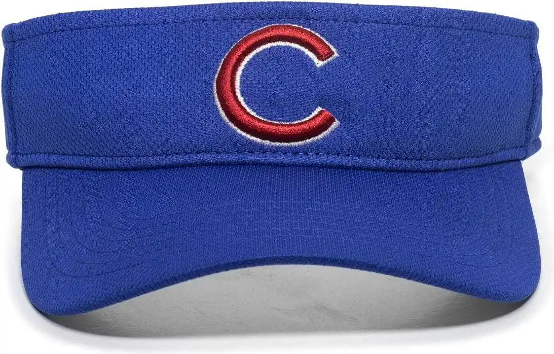 Oc Sports Mlb-185 Traditional Visor - Chicago Cubs - Royal / one Size Fits Most