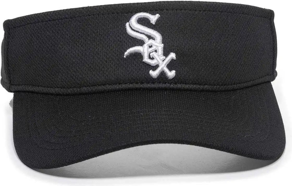 Oc Sports Mlb-185 Traditional Visor - Chicago White Sox - Black / one Size Fits Most