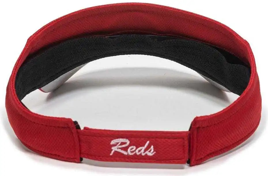 Oc Sports Mlb-185 Traditional Visor - Cincinnati Reds Red - one Size Fits Most