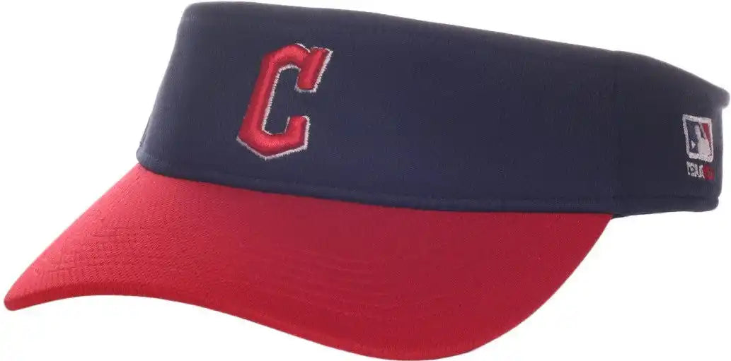 Oc Sports Mlb-185 Traditional Visor - Cleveland Guardians - Black Red / one Size Fits Most