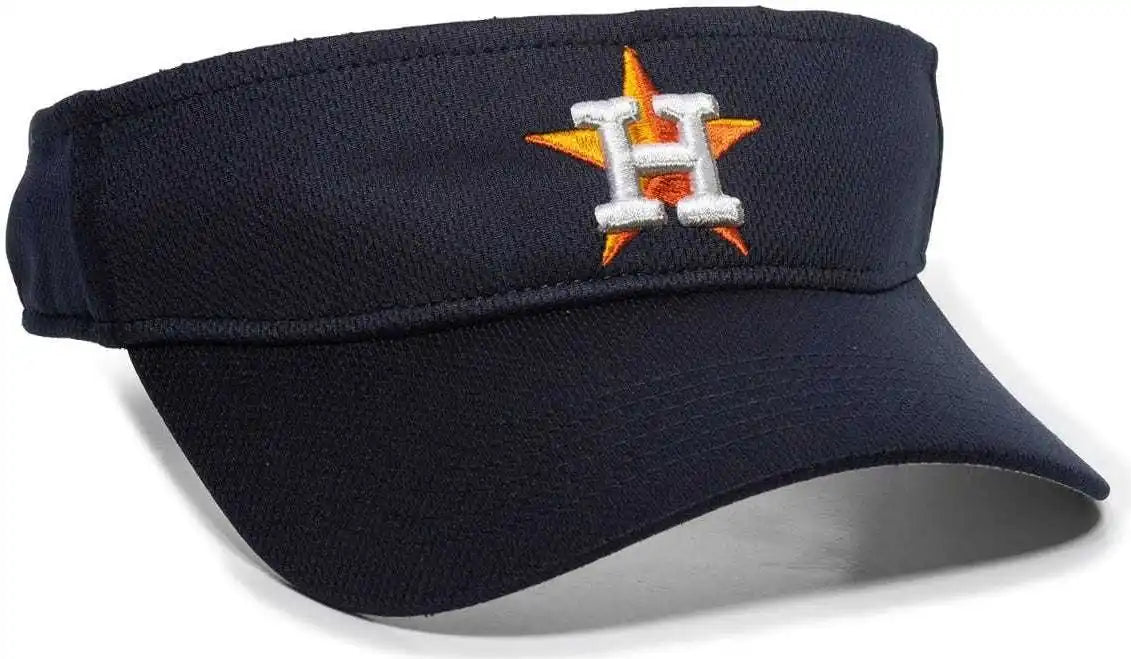 Oc Sports Mlb-185 Traditional Visor - Houston Astros - Navy / one Size Fits Most
