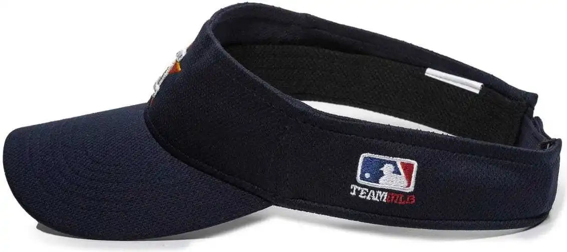 Oc Sports Mlb-185 Traditional Visor - Houston Astros - Navy / one Size Fits Most