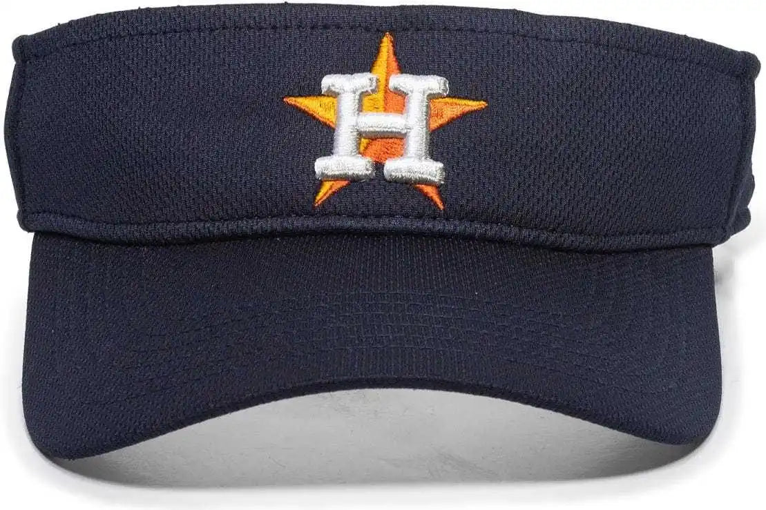 Oc Sports Mlb-185 Traditional Visor - Houston Astros - Navy / one Size Fits Most