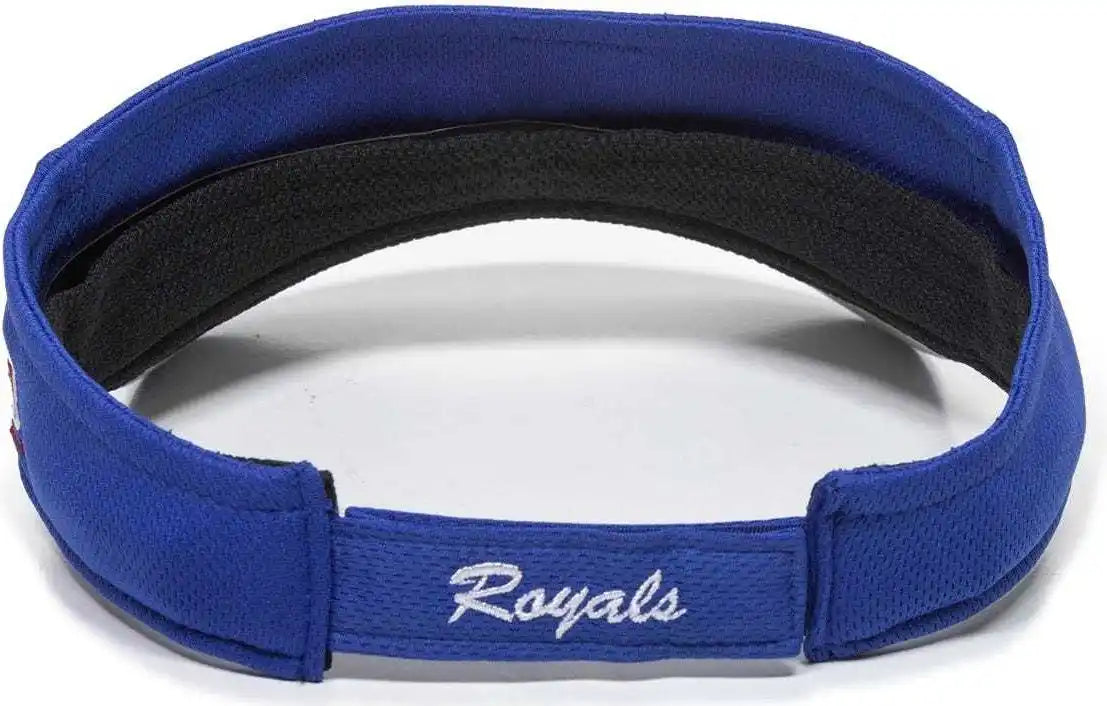 Oc Sports Mlb-185 Traditional Visor - Kansas City Royals - Royal / one Size Fits Most