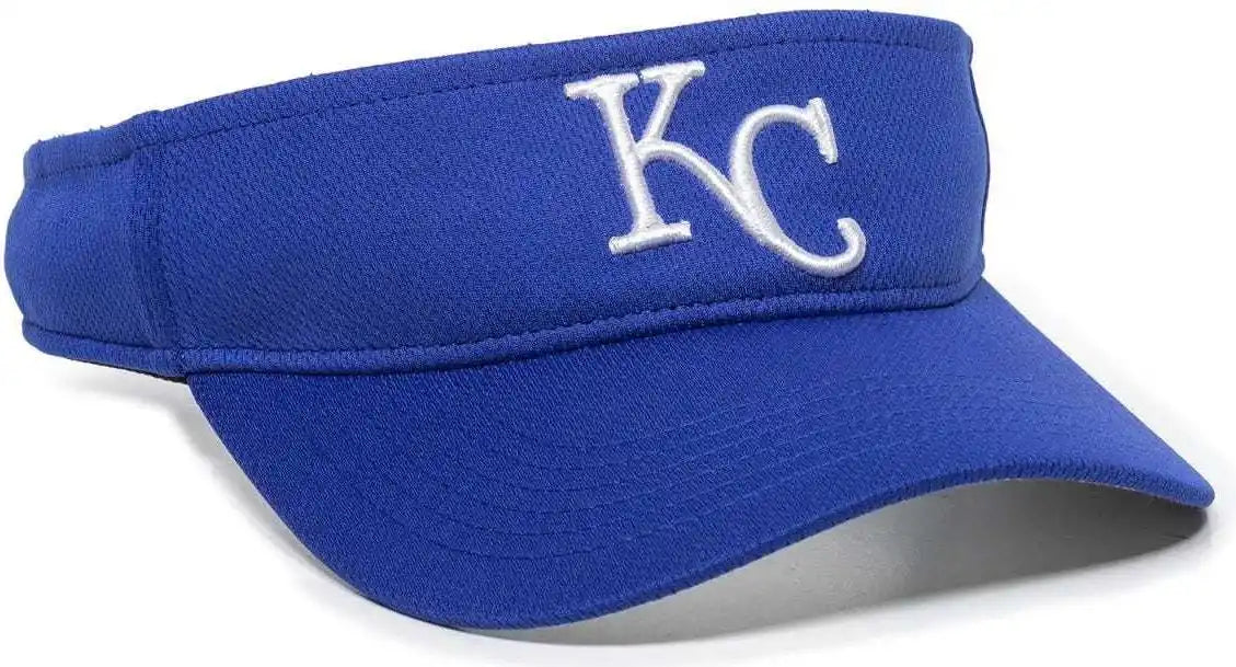 Oc Sports Mlb-185 Traditional Visor - Kansas City Royals - Royal / one Size Fits Most