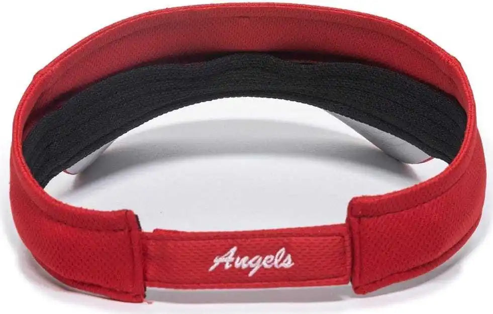 Oc Sports Mlb-185 Traditional Visor - Los Angeles Angels - Red / one Size Fits Most