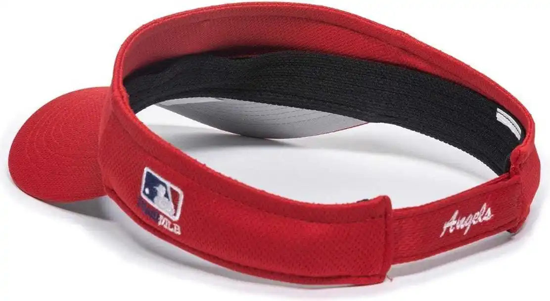 Oc Sports Mlb-185 Traditional Visor - Los Angeles Angels - Red / one Size Fits Most