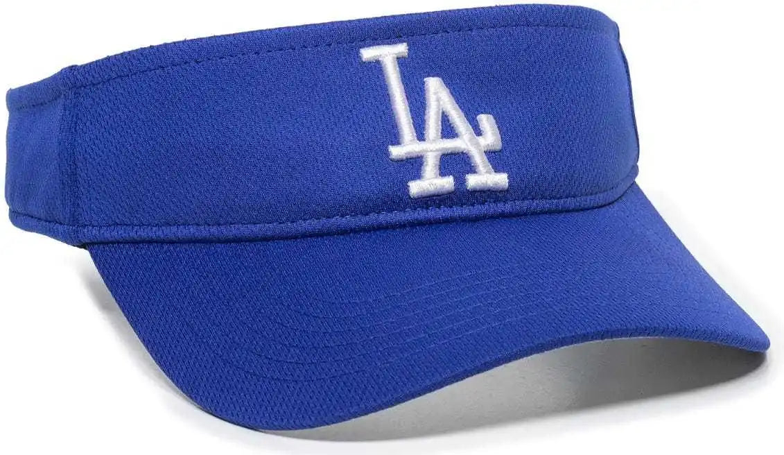 Oc Sports Mlb-185 Traditional Visor - Los Angeles Dodgers - Royal / one Size Fits Most