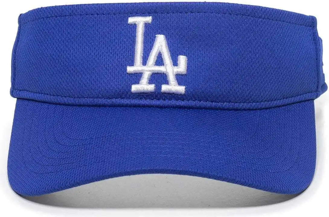 Oc Sports Mlb-185 Traditional Visor - Los Angeles Dodgers - Royal / one Size Fits Most