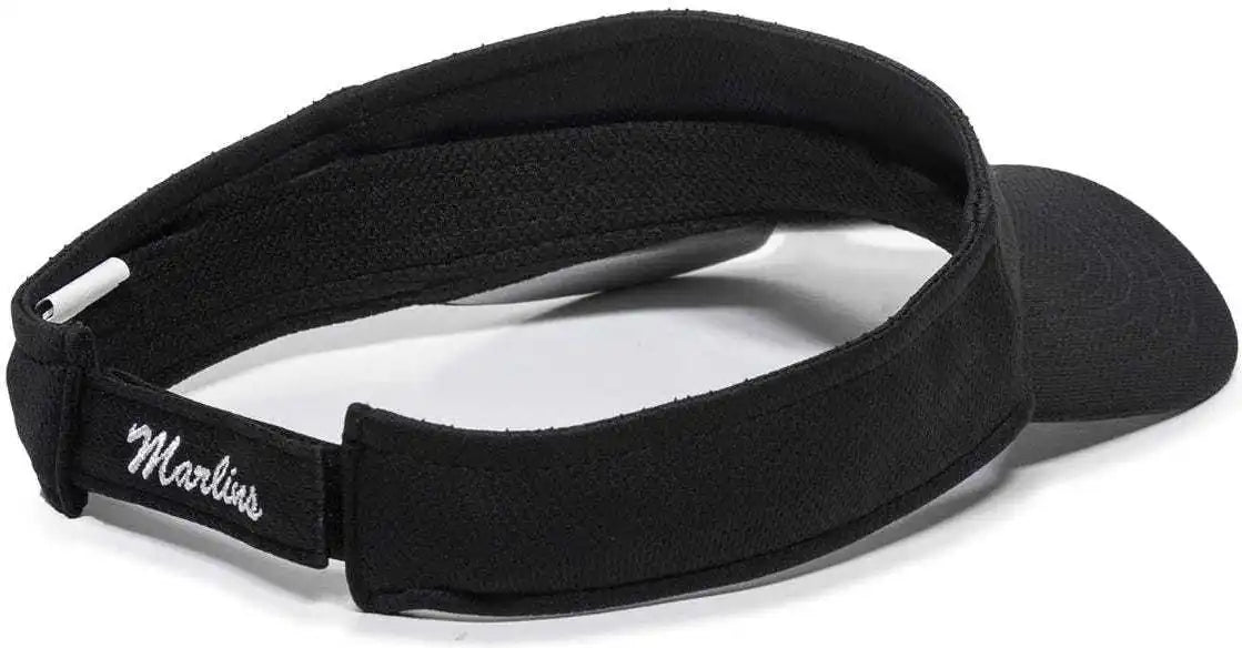 Oc Sports Mlb-185 Traditional Visor - Miami Marlins - Black / one Size Fits Most