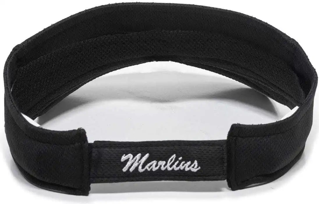 Oc Sports Mlb-185 Traditional Visor - Miami Marlins - Black / one Size Fits Most
