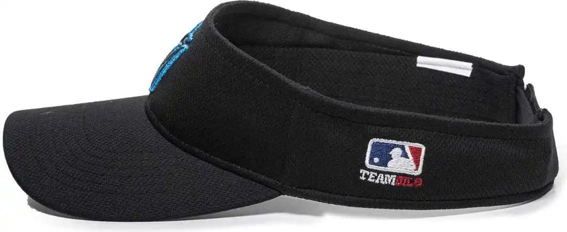 Oc Sports Mlb-185 Traditional Visor - Miami Marlins - Black / one Size Fits Most