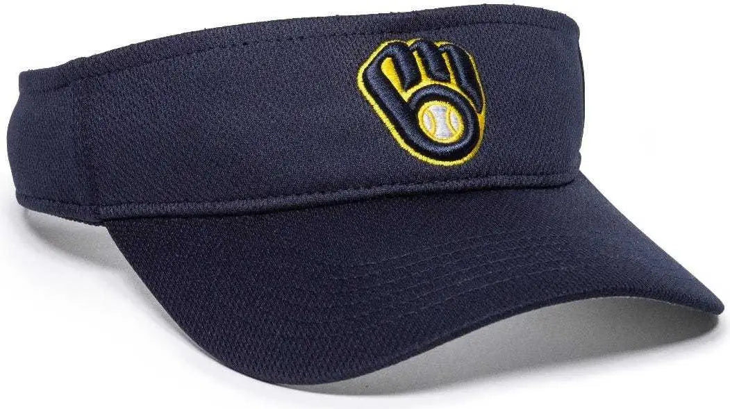 Oc Sports Mlb-185 Traditional Visor - Milwaukee Brewers