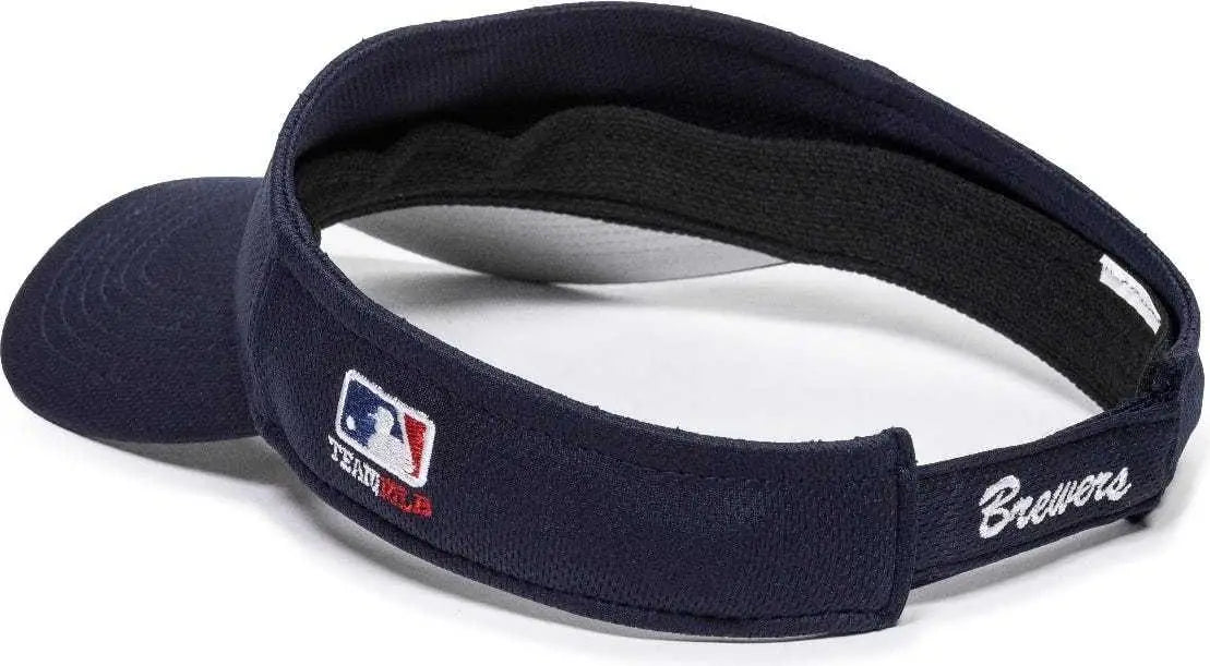 Oc Sports Mlb-185 Traditional Visor - Milwaukee Brewers