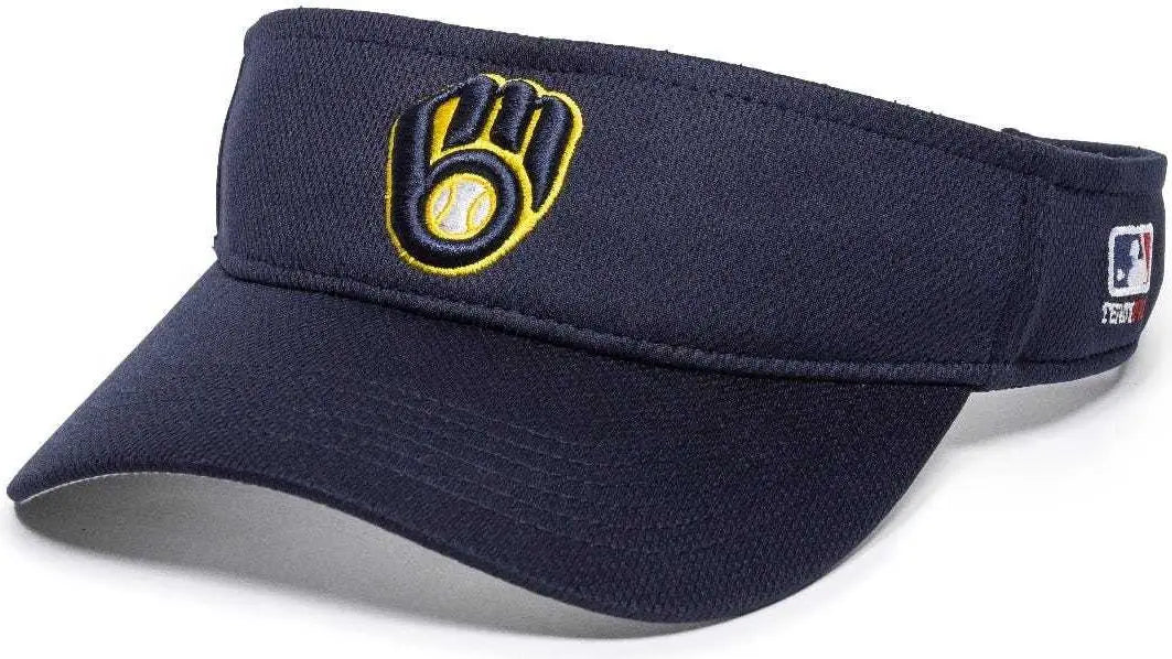 Oc Sports Mlb-185 Traditional Visor - Milwaukee Brewers