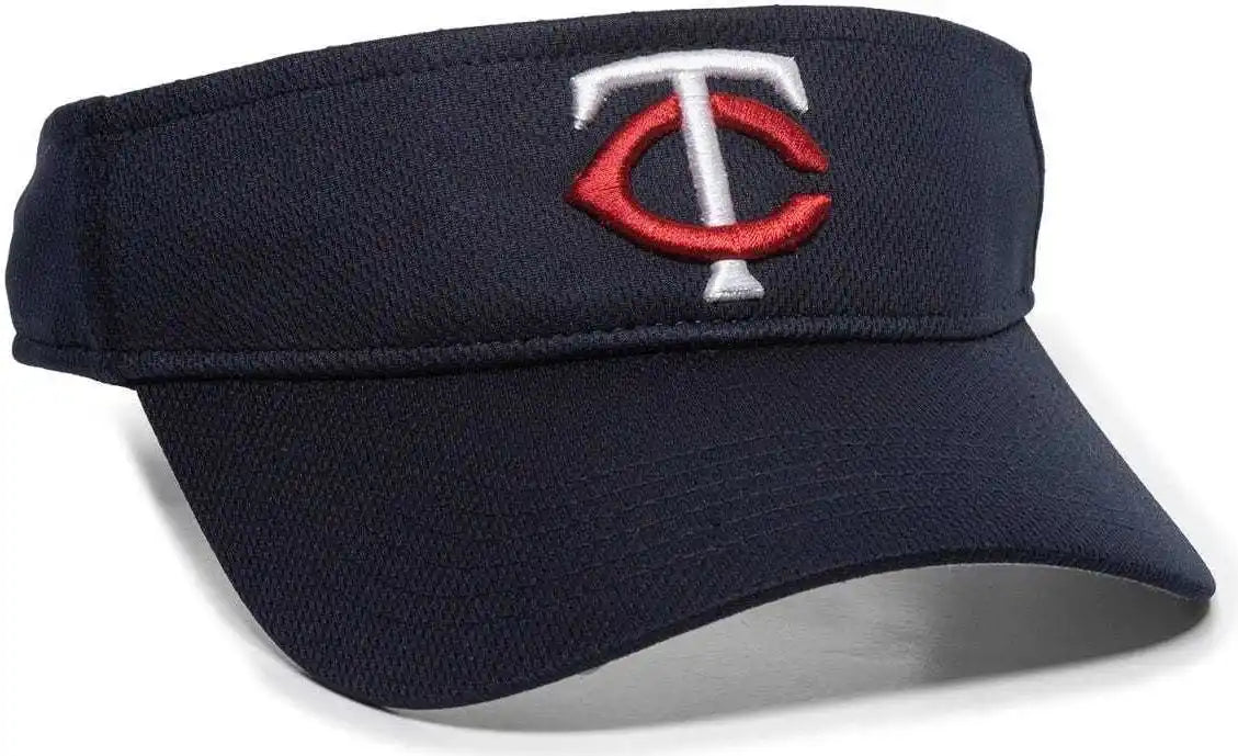 Oc Sports Mlb-185 Traditional Visor - Minnesota Twins - Navy / one Size Fits Most