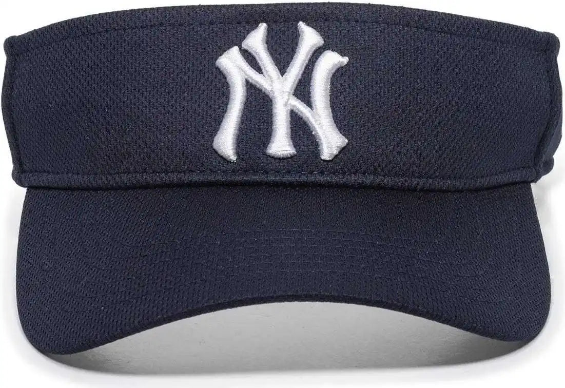 Oc Sports Mlb-185 Traditional Visor - New York Yankees - Navy / one Size Fits Most