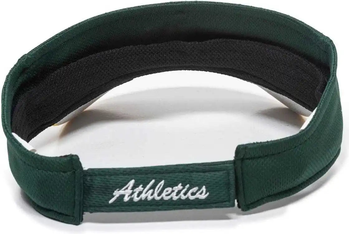 Oc Sports Mlb-185 Traditional Visor - Oakland Athletics - Forest Gold / one Size Fits Most