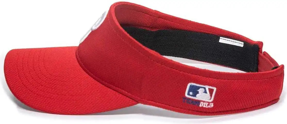 Oc Sports Mlb-185 Traditional Visor - Philadelphia Phillies - Red / one Size Fits Most