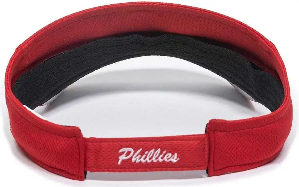 Oc Sports Mlb-185 Traditional Visor - Philadelphia Phillies - Red / one Size Fits Most