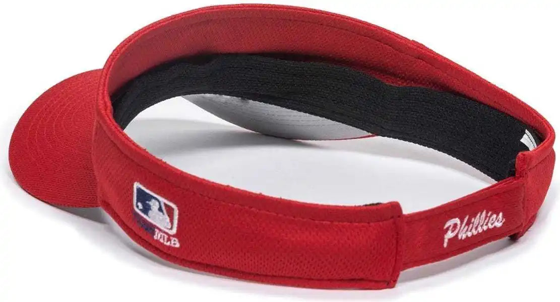 Oc Sports Mlb-185 Traditional Visor - Philadelphia Phillies - Red / one Size Fits Most