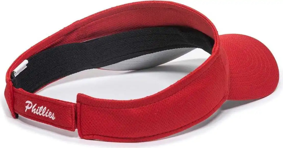 Oc Sports Mlb-185 Traditional Visor - Philadelphia Phillies - Red / one Size Fits Most