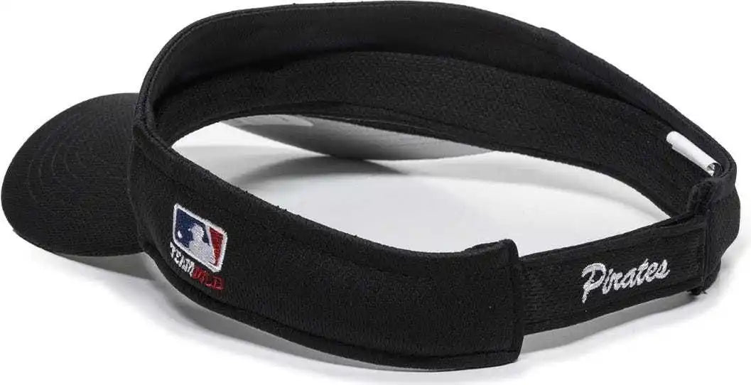 Oc Sports Mlb-185 Traditional Visor - Pittsburgh Pirates - Black / one Size Fits Most