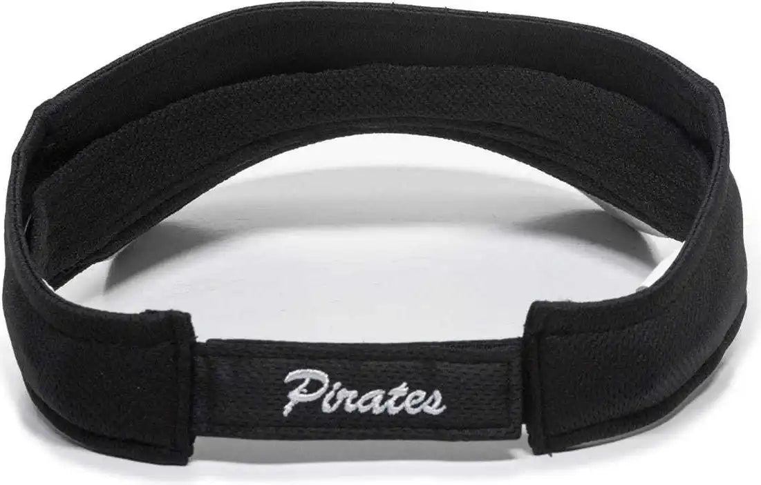 Oc Sports Mlb-185 Traditional Visor - Pittsburgh Pirates - Black / one Size Fits Most