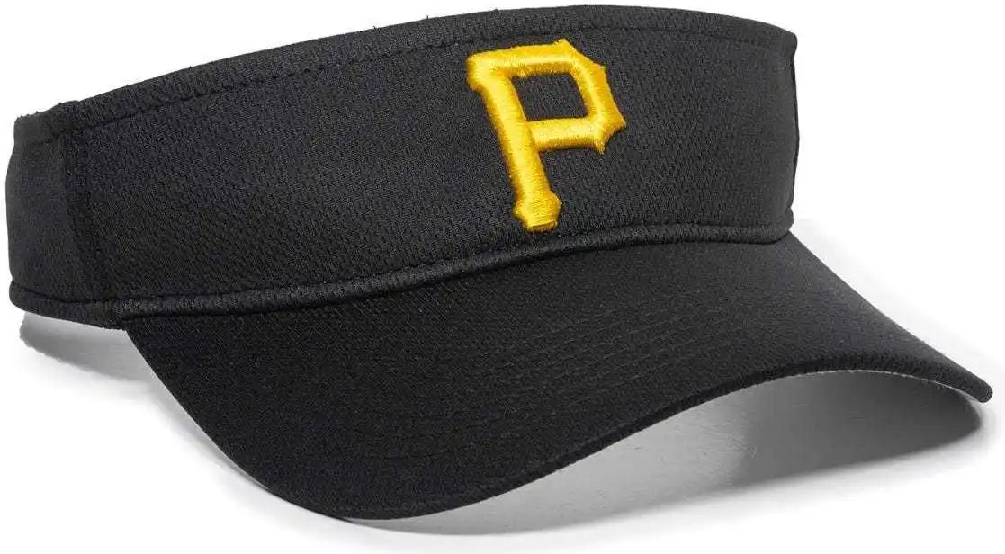 Oc Sports Mlb-185 Traditional Visor - Pittsburgh Pirates - Black / one Size Fits Most
