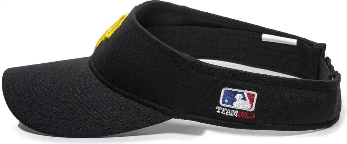 Oc Sports Mlb-185 Traditional Visor - Pittsburgh Pirates - Black / one Size Fits Most