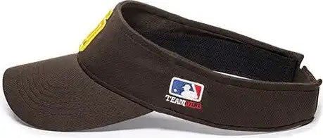 Oc Sports Mlb-185 Traditional Visor - San Diego Padres - Brown / one Size Fits Most