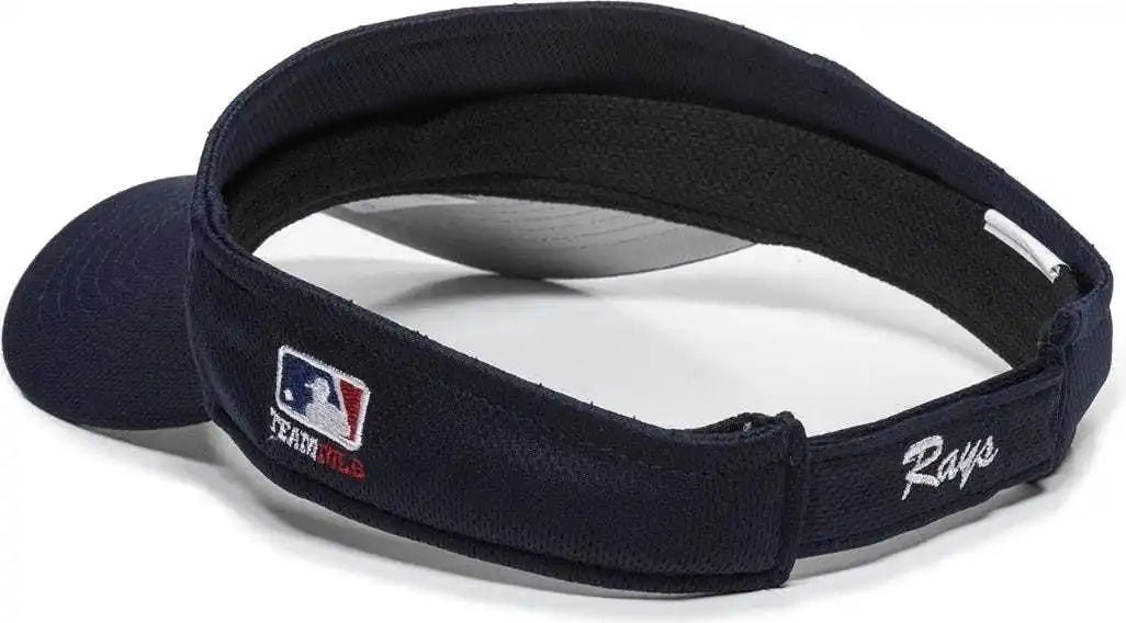 Oc Sports Mlb-185 Traditional Visor - Tampa Bay Rays - Navy / one Size Fits Most