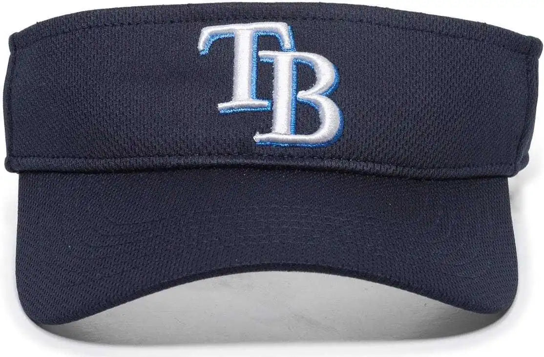 Oc Sports Mlb-185 Traditional Visor - Tampa Bay Rays - Navy / one Size Fits Most
